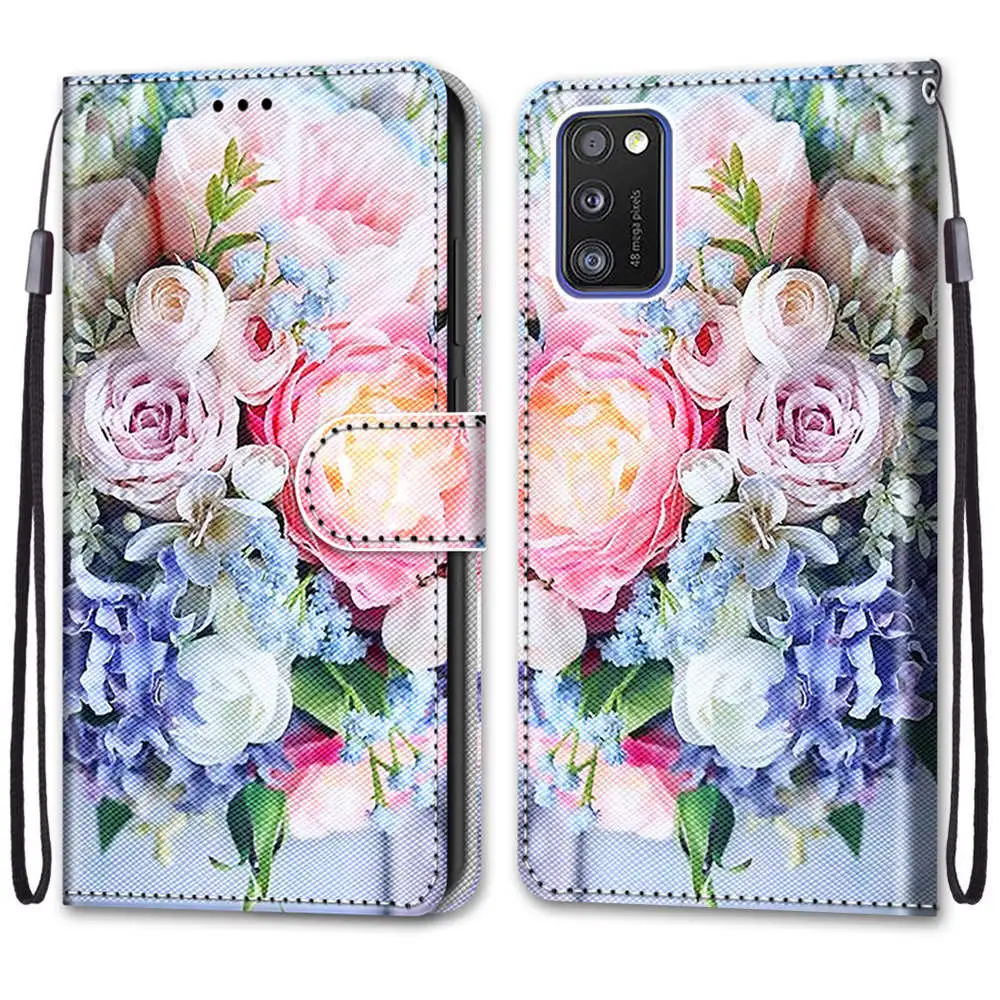 三星 A41欧版 #B16浅粉花束 -1.jpg_.webp