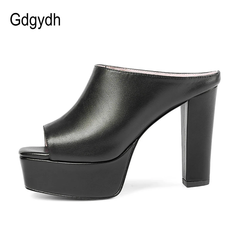 Женские туфли лодочки со змеиным принтом Gdgydh черные из натуральной кожи на