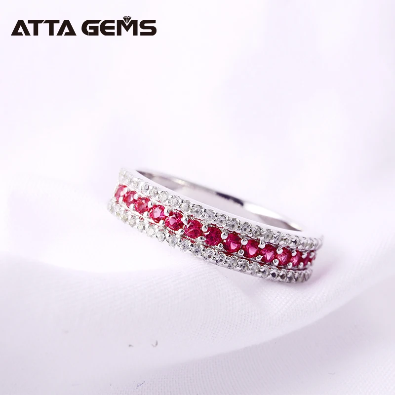 Кольца из стерлингового серебра с рубином для женщин, маленькие круглые женские ювелирные украшения с рубином, изысканный стиль, подарок на день рождения для модницы