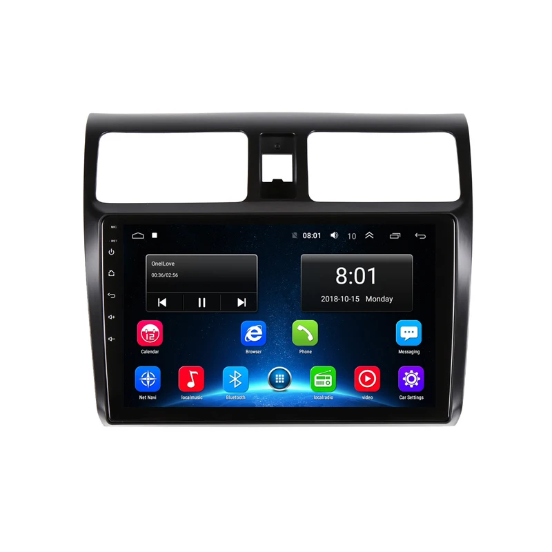 Perfect 9" 2.5D IPS Android 9.1 Car DVD Multimedia Player GPS for Suzuki Swift 2006-2010-12-2015 audio radio stereo DSP 32EQ navigation 16