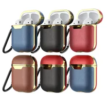Leather Case For Airpods Wireless Earphone Cover Cases For Air Pods Bluetooth Earpods Headphone Box Case Protective Skin Cover