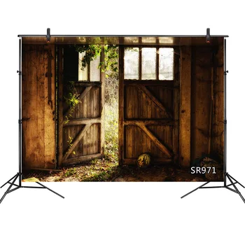 

Spring Retro Old Wooden Door Photography Backdrops Vintage Baby Newborn Photo Prop Kid Child Portrait Photographic Background