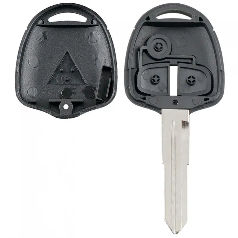 2 Buttons Car Remote Key Shell Case with MIT8 Blade Fit for Mitsubishi