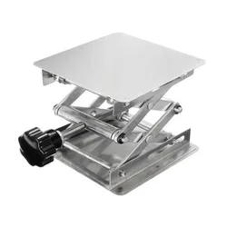 100mm Home Stainless Steel Router Lift Table Woodworking Engraving Lab Lifting Stand Rack Lift Platform for Cutting Wood