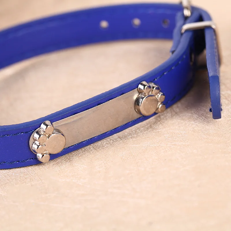 

Algam Footprints Pet Collar 1.5 cmpu Dog Neck Ring Pet Supplies