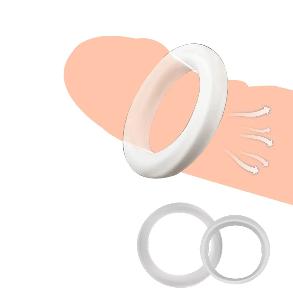 2PCS/Set Foreskin Corrector for Men Resistance Ring Delay Ejaculation Sex Toys Cock Ring Daily/Night Male Penis Stretcher