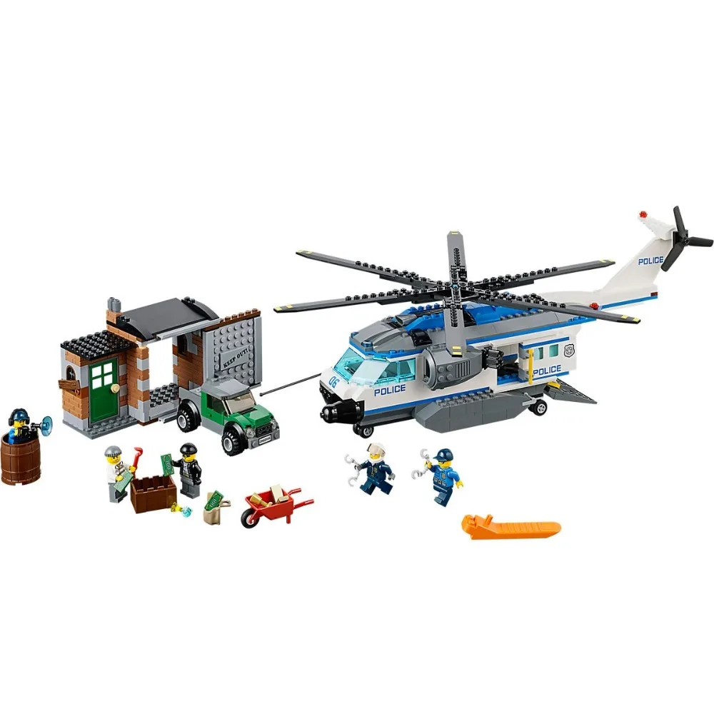 

Helicopter Surveillance Compatible Legoing City Police 60046 Model Building Blocks Bricks toys for childrens kid gift