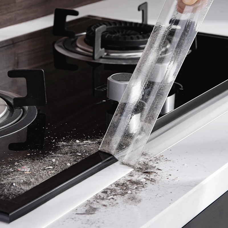Nano Strong Waterproof Tape Kitchen , Mildew, Oil, Bathroom Mesa Toilet Gap Self-adhesive Transparent Single Face Sealing Strip