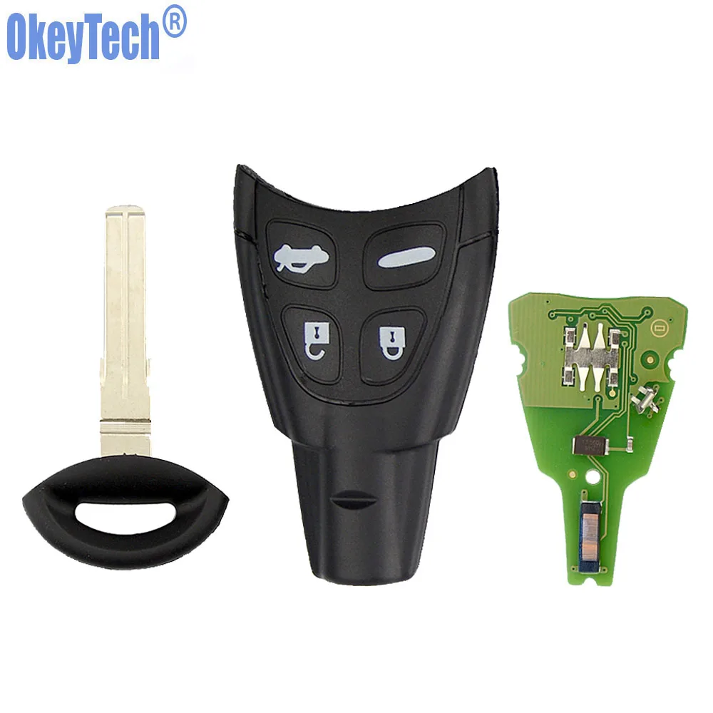 Пульт дистанционного управления OkeyTech для SAAB Smart Key 433 МГц ID46 PCF7946 чип Saab 9 3 5 2003 2011