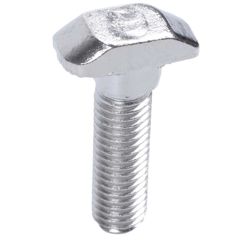 

M8 Thread 30mm Length T Slot Drop-in Stud Bolt Screw 20pcs Silver Tone