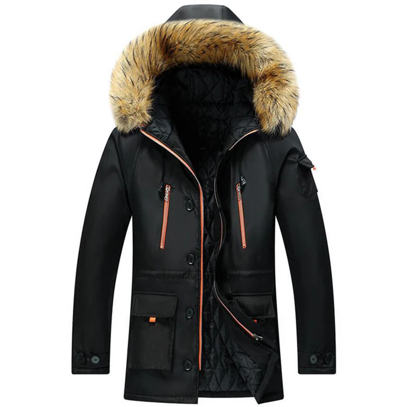 Парка размера плюс 6XL, M-8XL, мужские пальто, зимняя куртка, Мужская тонкая утолщенная Шуба с капюшоном, теплая верхняя одежда, Мужская ветрозащитная парка