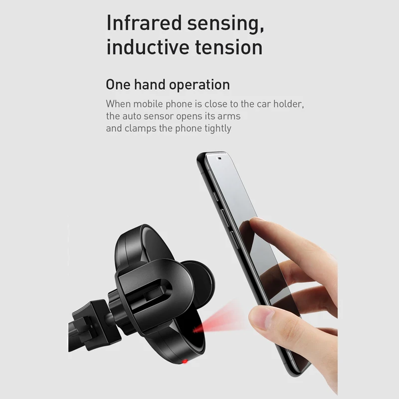 Best Mcdodo Qi Wireless Car Charger Stand Automatic Infrared Clip Air Vent Mount Car Phone Holder Fast Charger 10W for iPhone Samsung