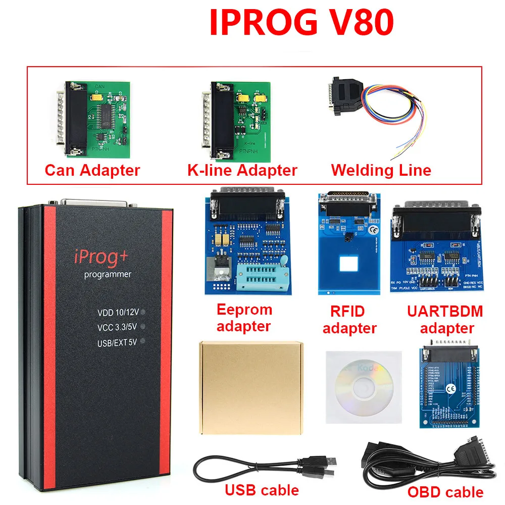 V80 Iprog программист поддержка IMMO+ коррекция пробега+ сброс подушки безопасности до года Замена Carprog/Digiprog/tango