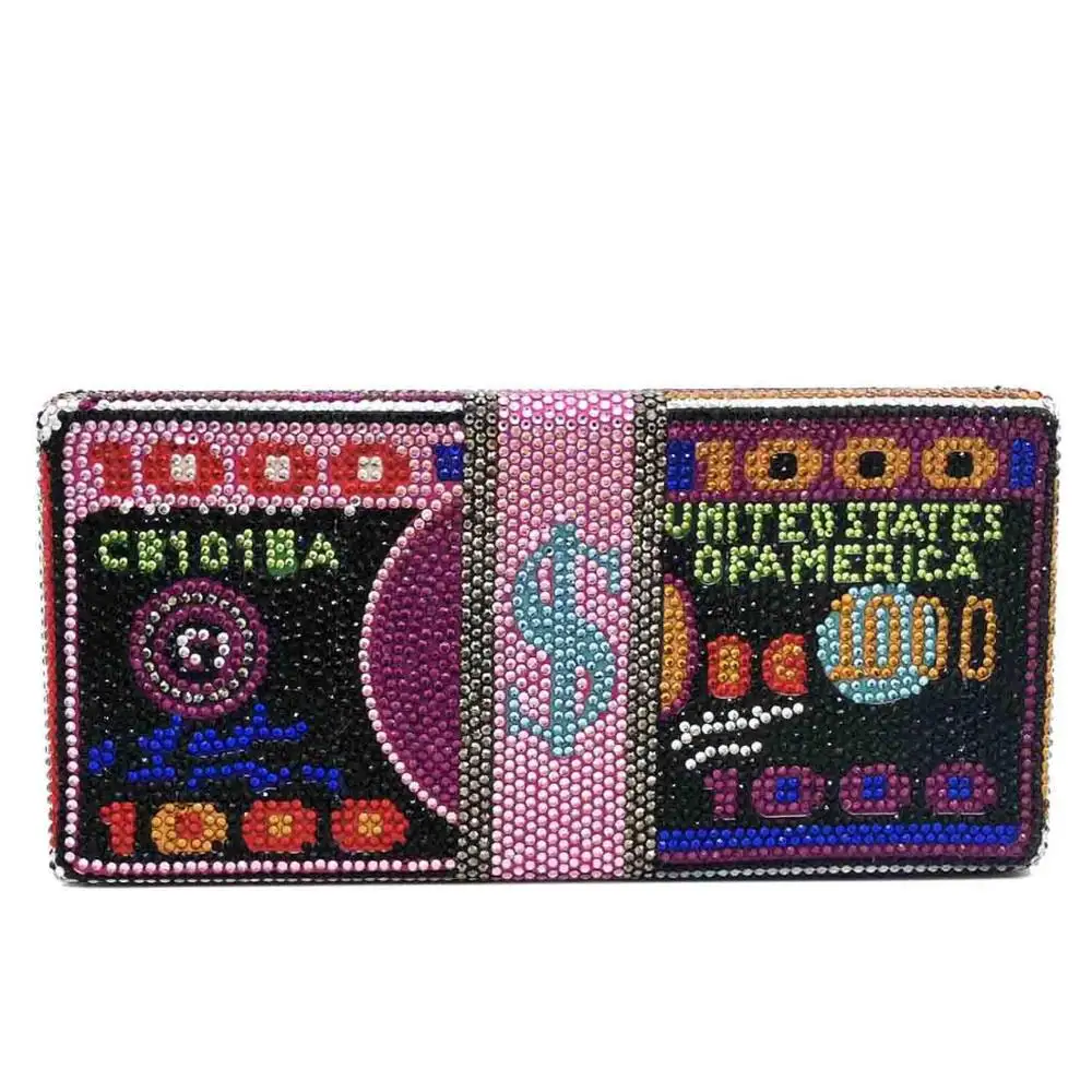 bedazzled money purse
