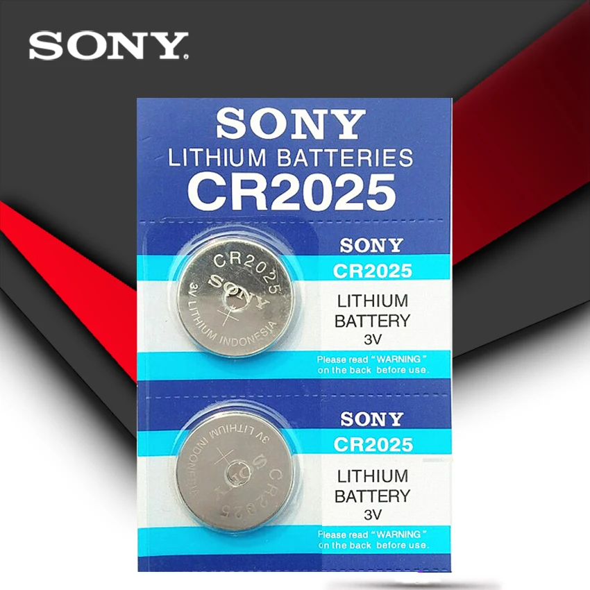 2 шт./лот SONY оригинальный cr2025 кнопочные батареи 3V литиевая монета батарея для