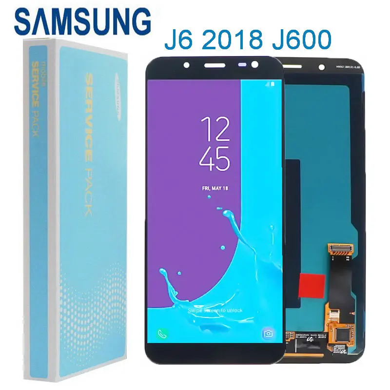 Tela de Toque Lcd para Samsung Original Amoled Display Galaxy j6 2021 J600 J600f Sm-j600ds Lcd Digitador Assembléia 100% 5.6 1 LCDs de celular