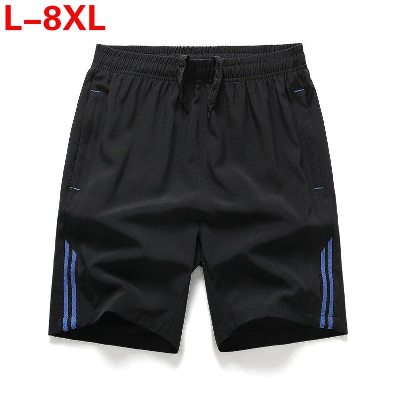 Breathable Shorts Plus-Size Elastic-Waist Joggers Men Sporting Male Quick-Dry Casual