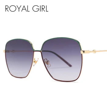 

ROYAL GIRL Square Oversized Sunglasses Women Vintage Brand Design Sun Glasses Female Classisc Ocean Lens Eyeglasses UV400 Ss596