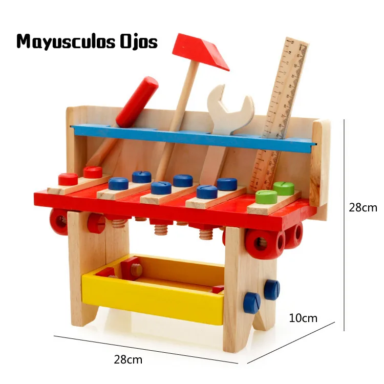 Интеллектуальная способность младенческой ребенок Деревянный инструмент стол в сборе разборка гайка комбинированная игрушка 3-6 лет