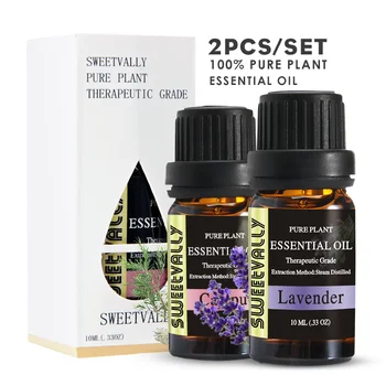 

2Pcs Laverder & Cajeput Essential Oil Relieve Anxiety Essential Oil Relieve Body Stress Essential Oil For Aromatherapy Lamp