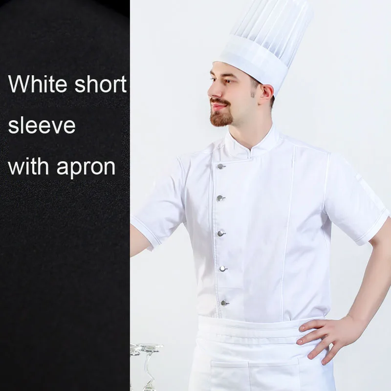 Для взрослых женщин домашняя кухня пекарня повара шеф-повара Униформа еда обслуживание мужская рубашка джинсовая толстая осень зима топы с фартуком Рабочая одежда - Цвет: Color4