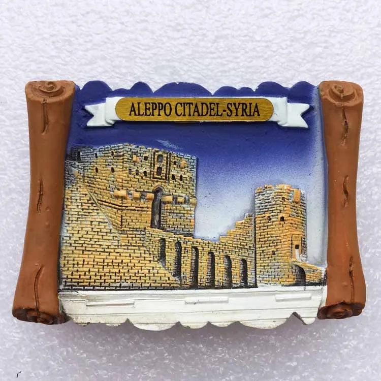 QIQIPP World hot spot Middle East tourism Memorial refrigerator paste Aleppo Castle historic site companion gift | Дом и сад