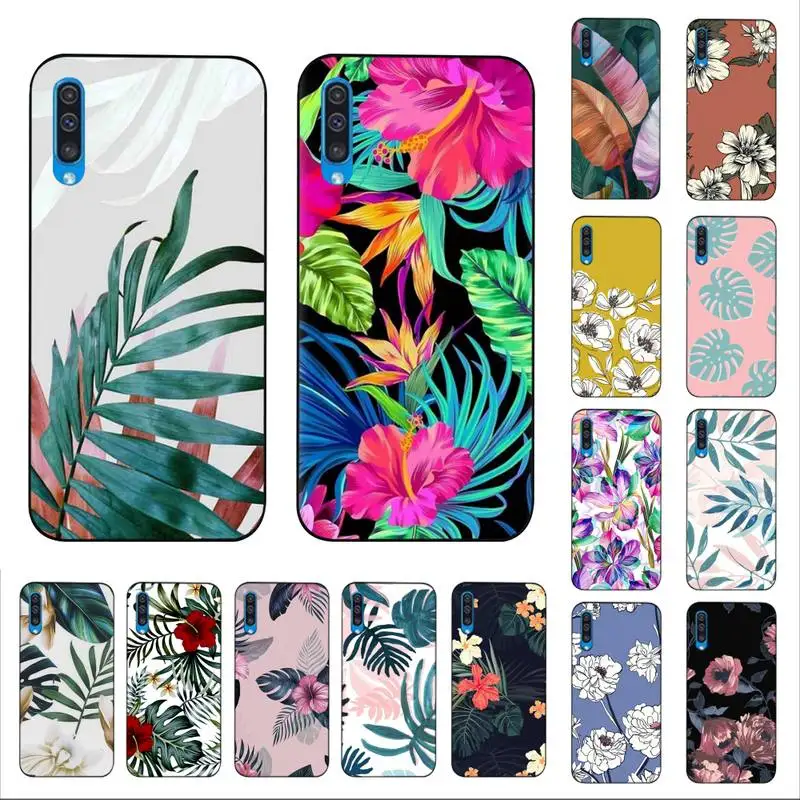Чехол для телефона Lov в стиле ретро с цветами и листьями Samsung A30s 51 5 71 70 40 10 20 s 31 A7 A8 |