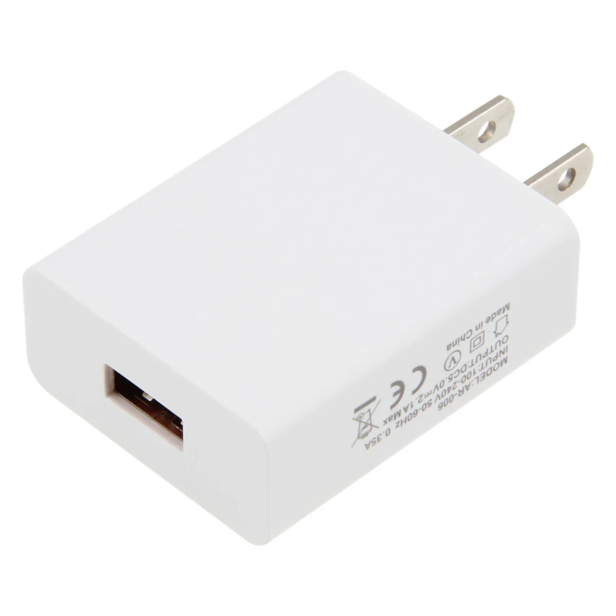 USB настенное зарядное устройство 5V 2A адаптер питания переменного тока с штепсельной вилкой США для телефона планшета и других связанных USB устройств питания 100 шт