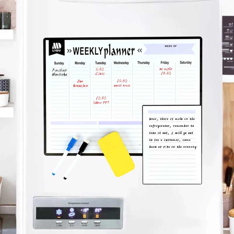 Магниты на холодильник, календарь, доска и маркер для холодильника, ежемесячная сувенирная доска, календарь