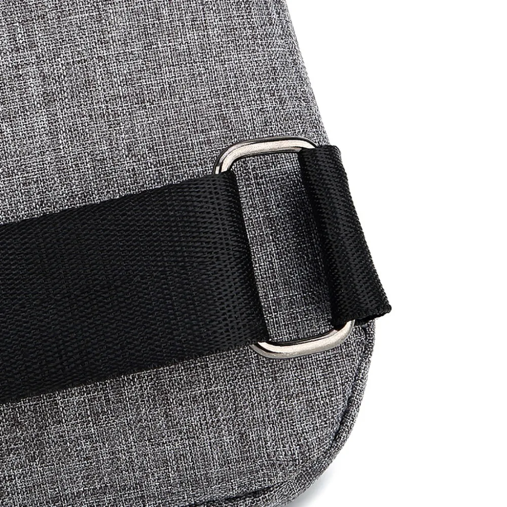 Fashion Men Crossbody Bags Chest Oxford Cloth Waterproof Handbags Men Zip Crossbody Chest Bags Bolsas