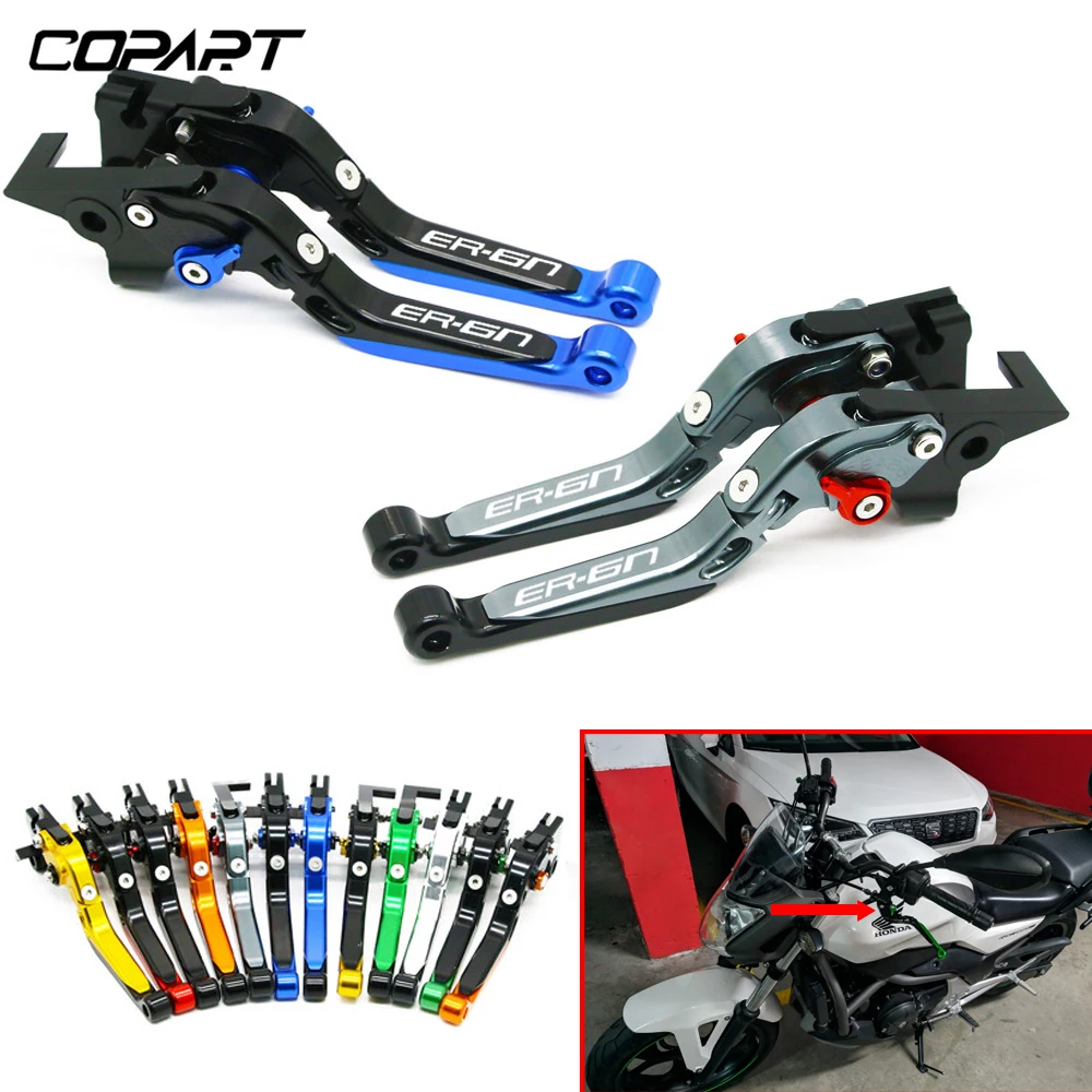 

For Kawasaki ER6N ER-6N 2009 2010 2011 2012 2013 2014-2016 ER 6N Motorcycle Accessories Adjustable Folding Brake Clutch Levers