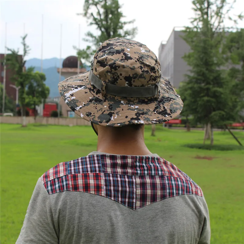 1 шт., тактическая страйкбольная снайперская камуфляжная ковшовая шапка, круглая непальская дорожная Военная Кепка, Солнцезащитная шляпа для рыбалки, новинка