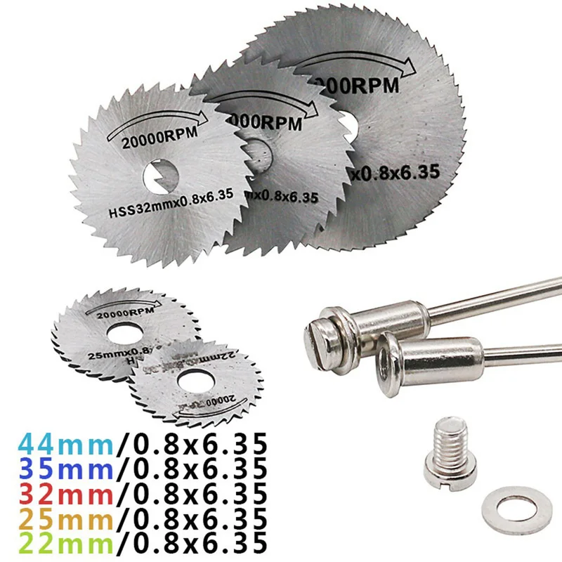 

New Portable Rotary Tool Circular Cutting Blades Spindle Discs for Dremel Cutoff 7pcs Circular Saw Blade Dremel Blade