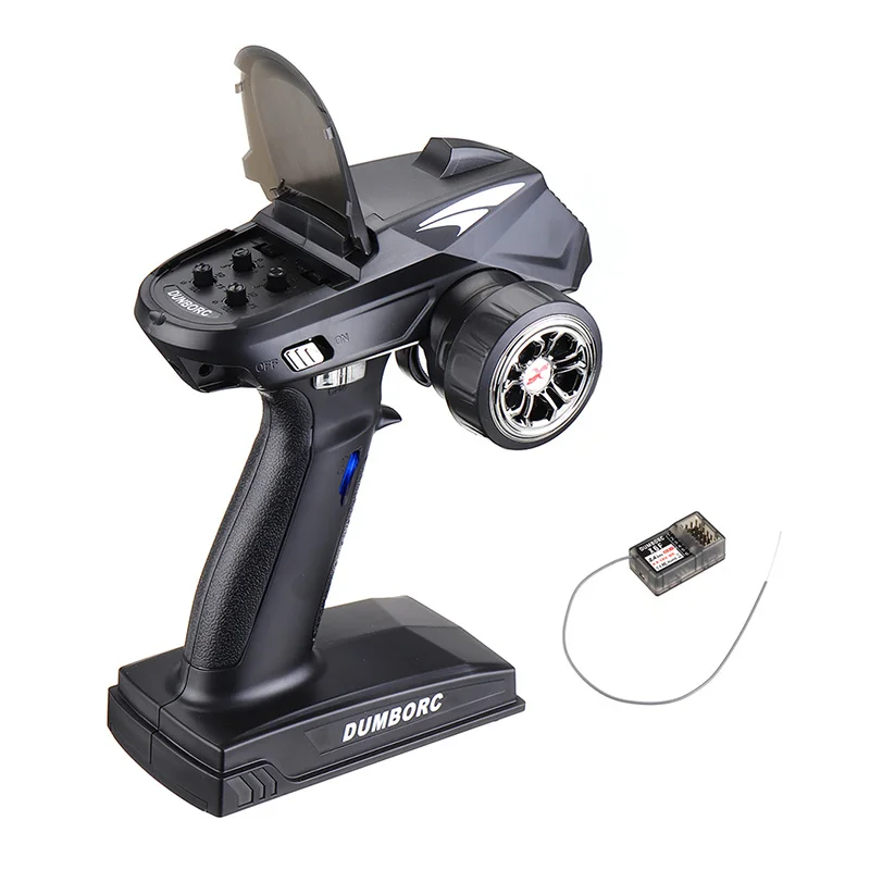 

DumboRC Radio System Transmitter X4 2.4G 4CH Transmitter with X6F Receiver for MN-90 Rc Car Boat Tank