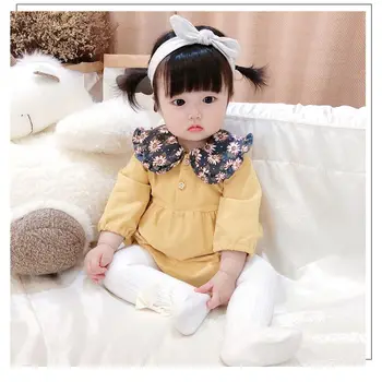 

Autumn Infant Baby Girl Adorable Long Sleeve Plaid Print Rompers Kids Girls Bodysuit Jumpsuit Clothes New