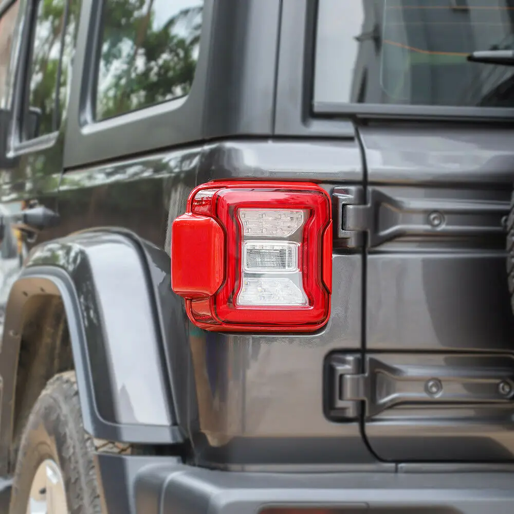 6 шт. внешний задний фонарь блок ламп рамка отделка для Jeep Wrangler JL 19