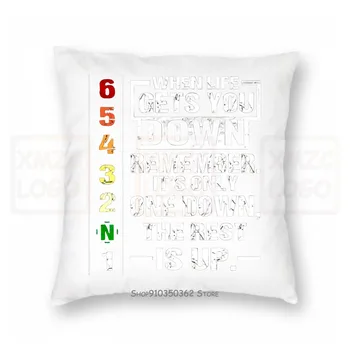 

When Life Gets You Down Remember Its Only One Down Mens Black Pillow case S 3Xl Women Men