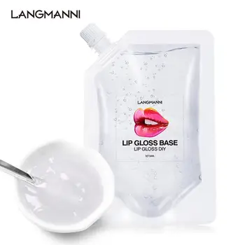 

BellyLady Clear Lip Gloss Base Oil Non-Stick DIY Lip Stick Material Gel for Lip Gloss Lipgloss Base Handmade Liquid Lipstic 50ml