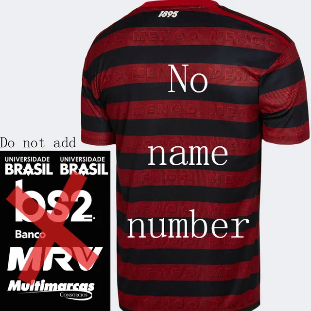 Новинка, майка для Фламенго, майки для дома mengo Camisa 3 2, высокое качество, на заказ, Фламенго, рдж, клуб, Габриэль, 24 ноября, Ривер Плейт - Цвет: home