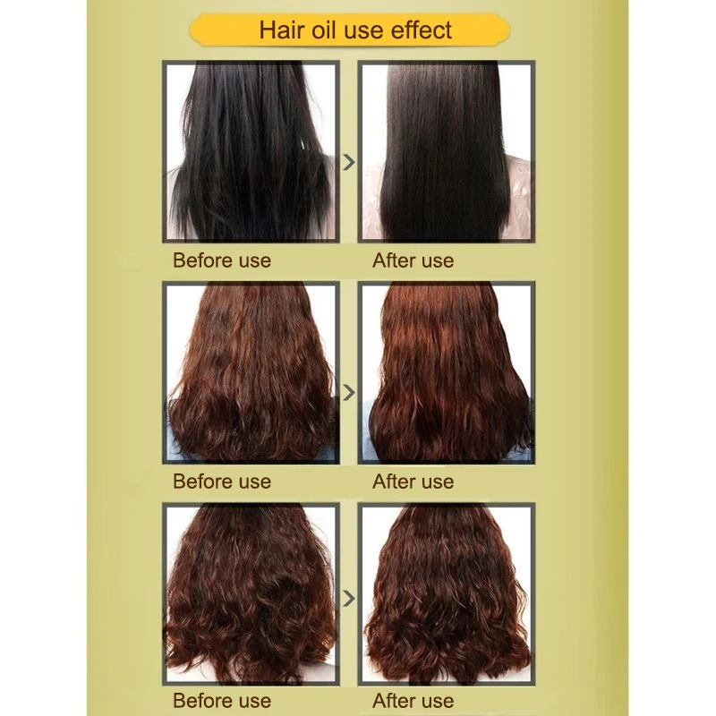 Hair Oil Argan Oil 60ml Clean Hair Curly Hair Treatment Hair Care Salon Essential Dropshipping SMJ