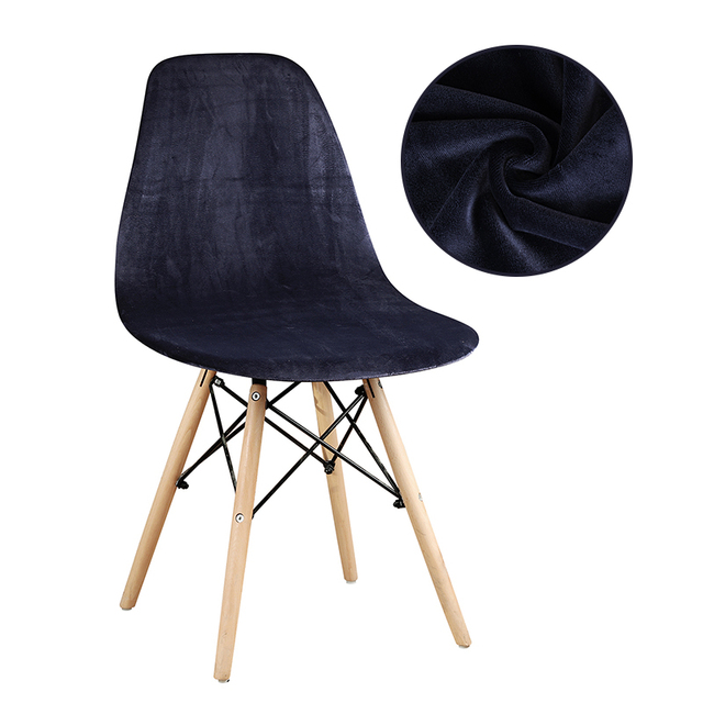 Pcs Velvet fabric Bar Chair Cover Washable Removable Seat Cover Armless Shell Chair Covers for Banquet Home Hotel