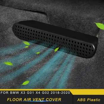 

Car Accessories Back Seat Floor Air Vent Outlet Cover Sticker Trim Interior Decoration For BMW X3 G01 X4 G02 2018-2020