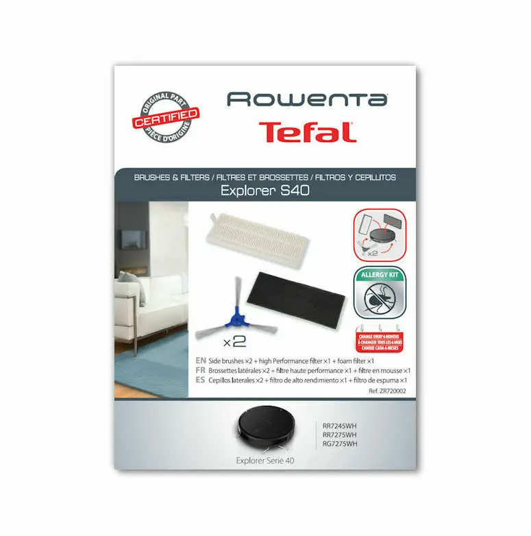 Rowenta cepillos para filtros de alergia, robot aspirador explorador 40  RR7245 RR7275|Piezas de aspiradora| - AliExpress