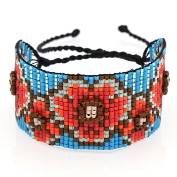 

Go2boho Bracelet For Women MIYUKI Flower Bracelets Jewelry 3D Pulseras Mujer 2019 Handmade Loom Woven Bohemian Summer Armband