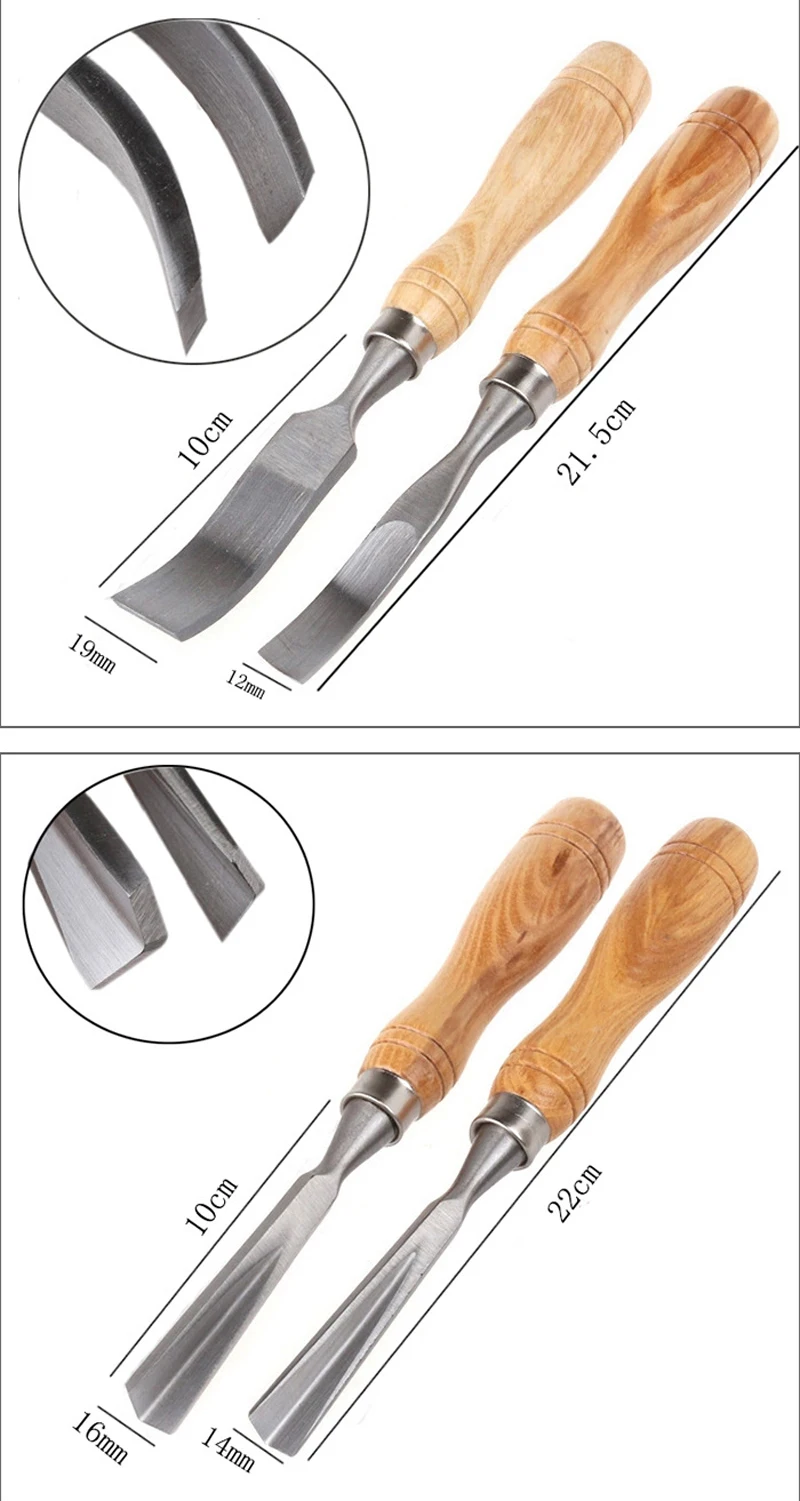 12 шт. набор для резьбы по дереву инструменты для работы по дереву набор для резьбы резчиков нож для гравировки в коробке