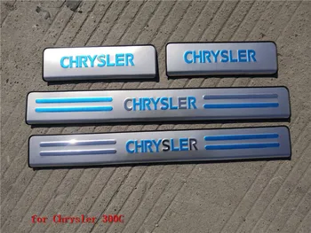 

high quality 304 Stainless Steel Boutique Side Scuff Plate/Door Sill Door Sill for 2011-2015 Chrysler 300C Car styling