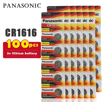 

100PCS/lot PANASONIC Original CR1616 Button Cell Battery 3V Lithium Batteries CR 1616 for Watch Toys Computer Calculator Control