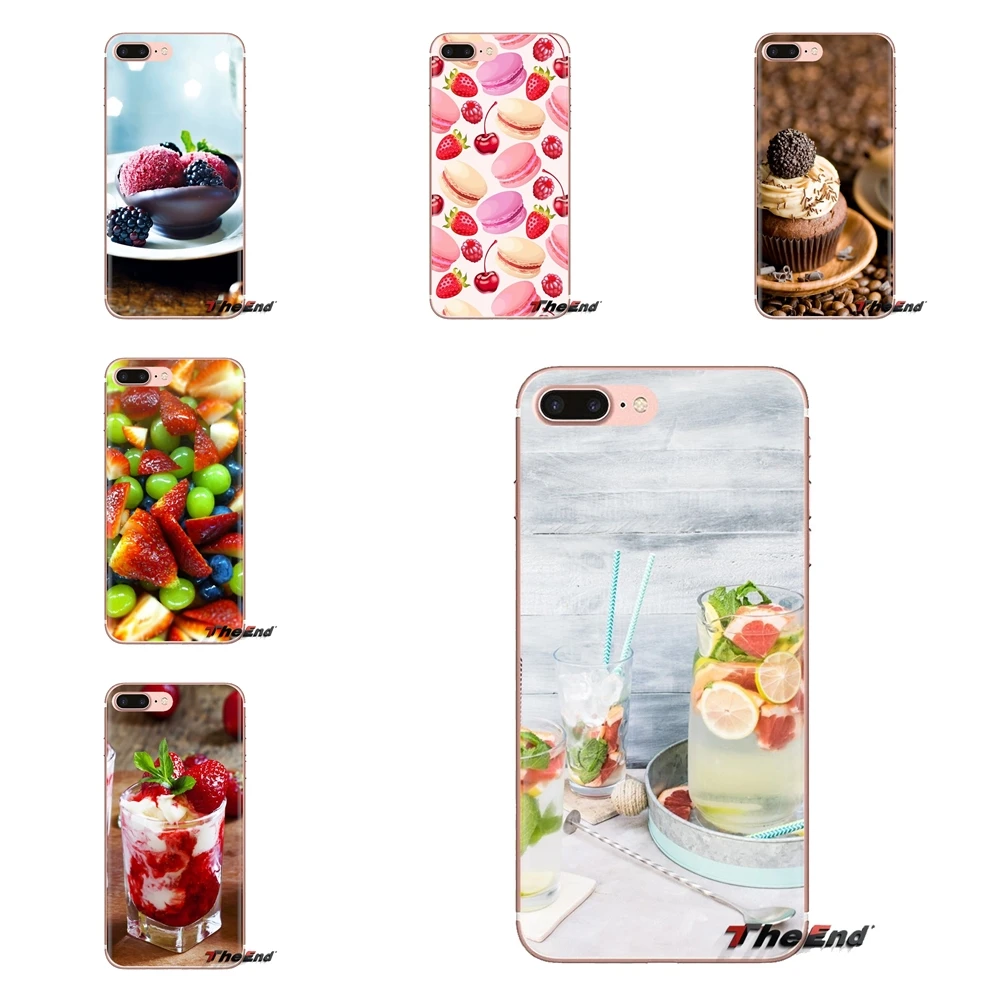 

Transparent Soft Cover Bag For iPod Touch Apple iPhone 4 4S 5 5S SE 5C 6 6S 7 8 X XR XS Plus MAX Fresh Fruits Dessert Cup Nature