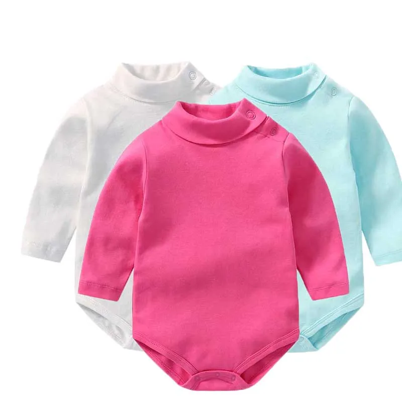 Body D Hiver A Col Roule Pour Bebe Garcon A Manches Longues En Coton Combinaison Pour Nouveau Ne Aliexpress
