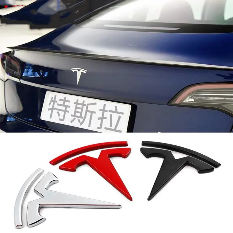 Автомобильный металлический наклейки для Tesla модель S модель X автомобильные наклейки-логотипы модифицированные наклейки для автомобилей боковой ярлык персонализированный автомобильный хвост